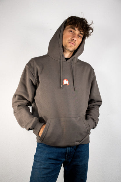 "Minden hatalom" szürke hoodie