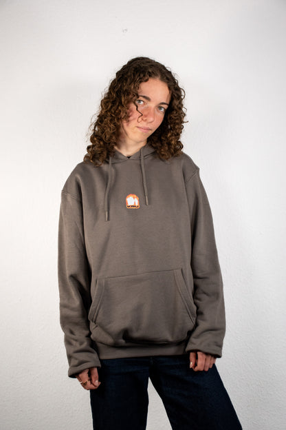 "Minden hatalom" szürke hoodie