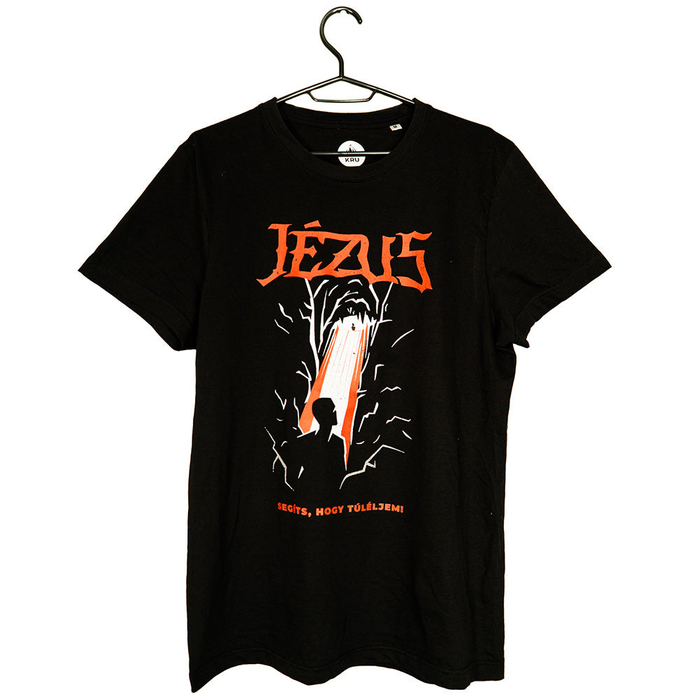 "Jesus help me survive" black t-shirt