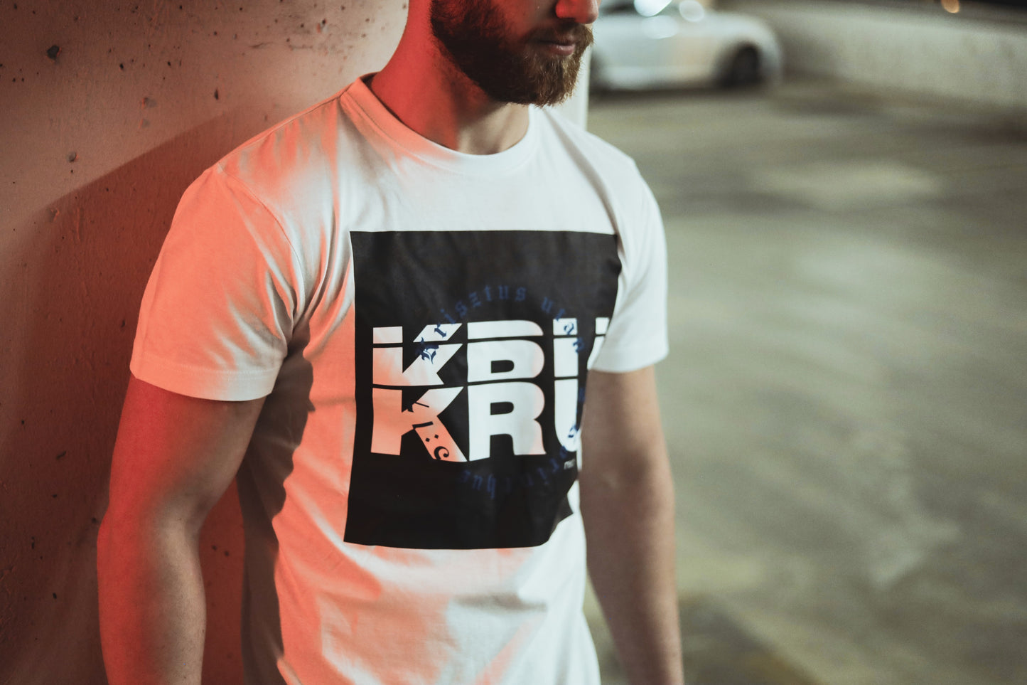 "KRU Records" fehér póló